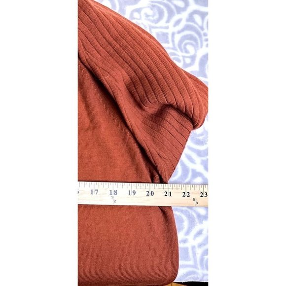 Guy Risoldi 100% Pure Italian Merino Wool Men's Sweater, Size M, Orange, NWT - Picture 15 of 15